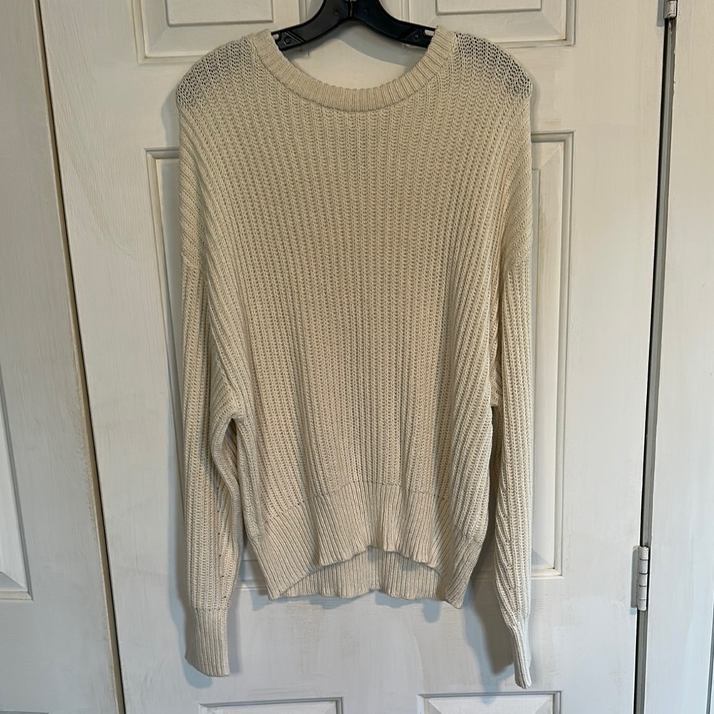 A new day large cream sweater